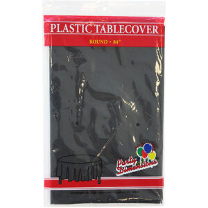 84" BLACK TABLE LINER - ROUND