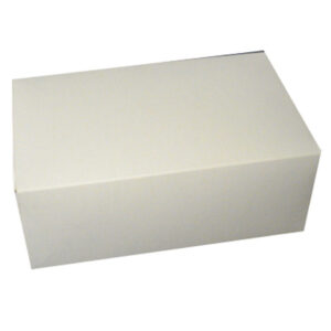 PLAIN WHITE CAKE BOX - 10" X 6" X 3.5"