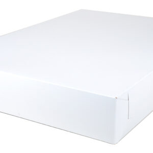 PLAIN WHITE CAKE BOX - 28" X 18" X 5"