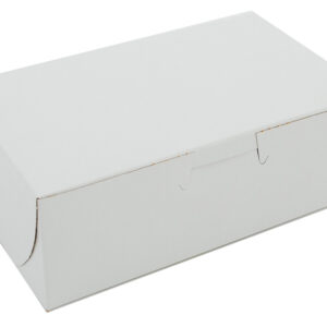 PLAIN WHITE CAKE BOX - 6" X 3" X 2"
