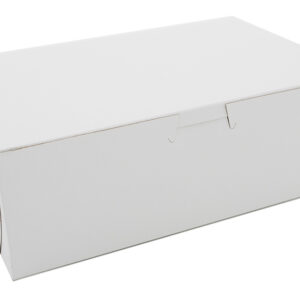 PLAIN WHITE CAKE BOX - 9" X 5" X 3"