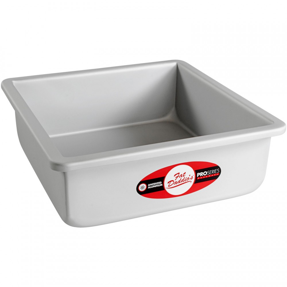 ALUMINUM SQUARE SOLID BOTTOM-FAT DADDIO - 8 X 8 X 3 DEPTH