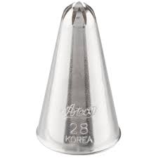 ALUMINUM SILVER TIP/TUBE - DECORATING TUBES-ATECO - 28