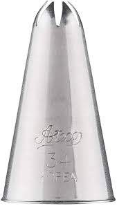 ALUMINUM SILVER TIP/TUBE - DECORATING TUBES-ATECO - 34
