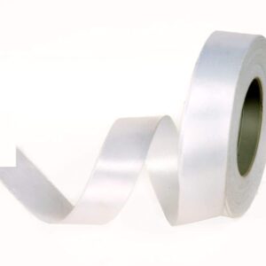 1" SATIN WHITE 100YDS
