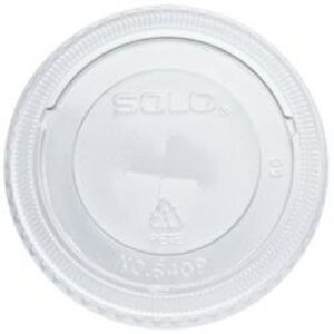 PET FLAT LID PL640 W/HOLE 18229
