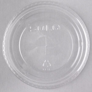 PET FLAT LID PL12H16 W/HOLE 18080