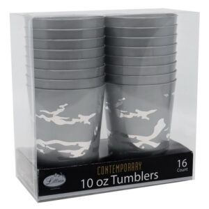 CONTEMPORARY 10OZ TUMBLER SILVER/SILVER MARBLE