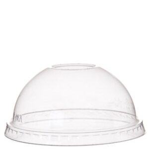 CLEAR DOME LID - 8OZ, FITS 8OZ PAPER FOOD CONTAINERS