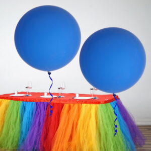 2 PACK | 32" LARGE ROUND BALLOONS LATEX HELIUM BALLOONS | ROYAL BLUE