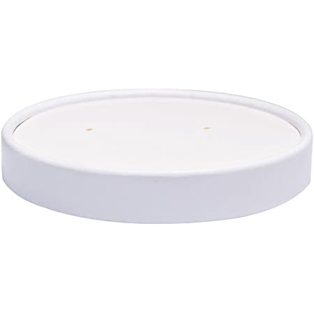 8/12OZ WHITE SOUP TUB PAPER LIDS