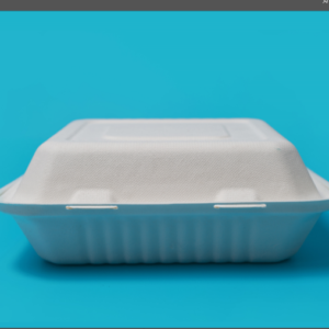 9" 1PT WHITE CLAMSHELL