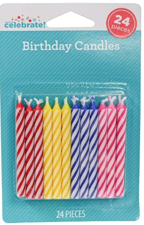 ASSORTED COLOR BIRTHDAY CANDLES 24PC – kruger