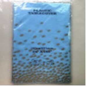 RECTANGLE TABLE CLOTH 1CT (54" X 108") 137CM X 274CM - DOTTED DESIGN - LIGHT BLUE