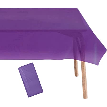 RECTANGLE TABLE CLOTH 1CT (54" X 108") 137CM X 274CM - PLAIN - DARK PURPLE