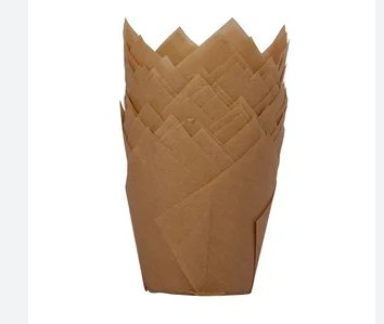 TULIP BAKING CUPS 12CT - KRAFT