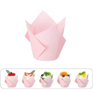 TULIP BAKING CUPS 12CT - LIGHT PINK