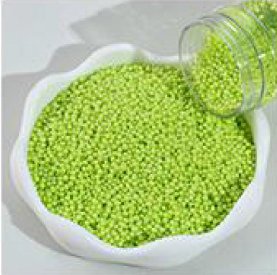 DT BEADS 2MM JIMMIES LIME 1KG