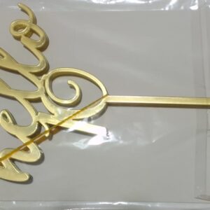 DT CUPCAKE TOPPER HELLO - 6 CM, 10