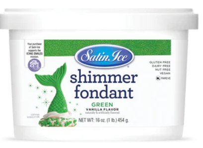 SATIN ICE GREEN SHIMMER FONDANT 1LB