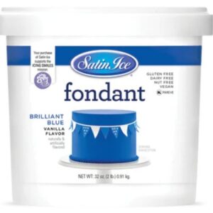 SATIN ICE BRILLIANT BLUE FONDANT 2LBS