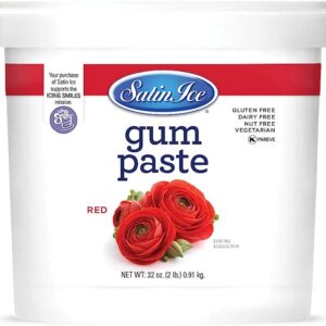 SATIN ICE RED GUM PASTE 1LB