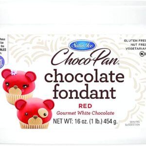 SATIN ICE RED CP CHOCOLATE FONDANT 1LB