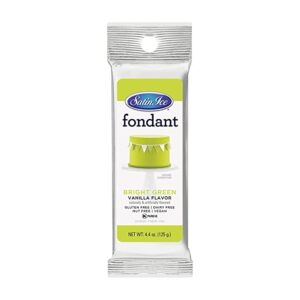 SATIN ICE BRIGHT GREEN FONDANT 4.4OZ