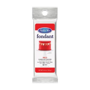 SATIN ICE RED FONDANT 4.4OZ