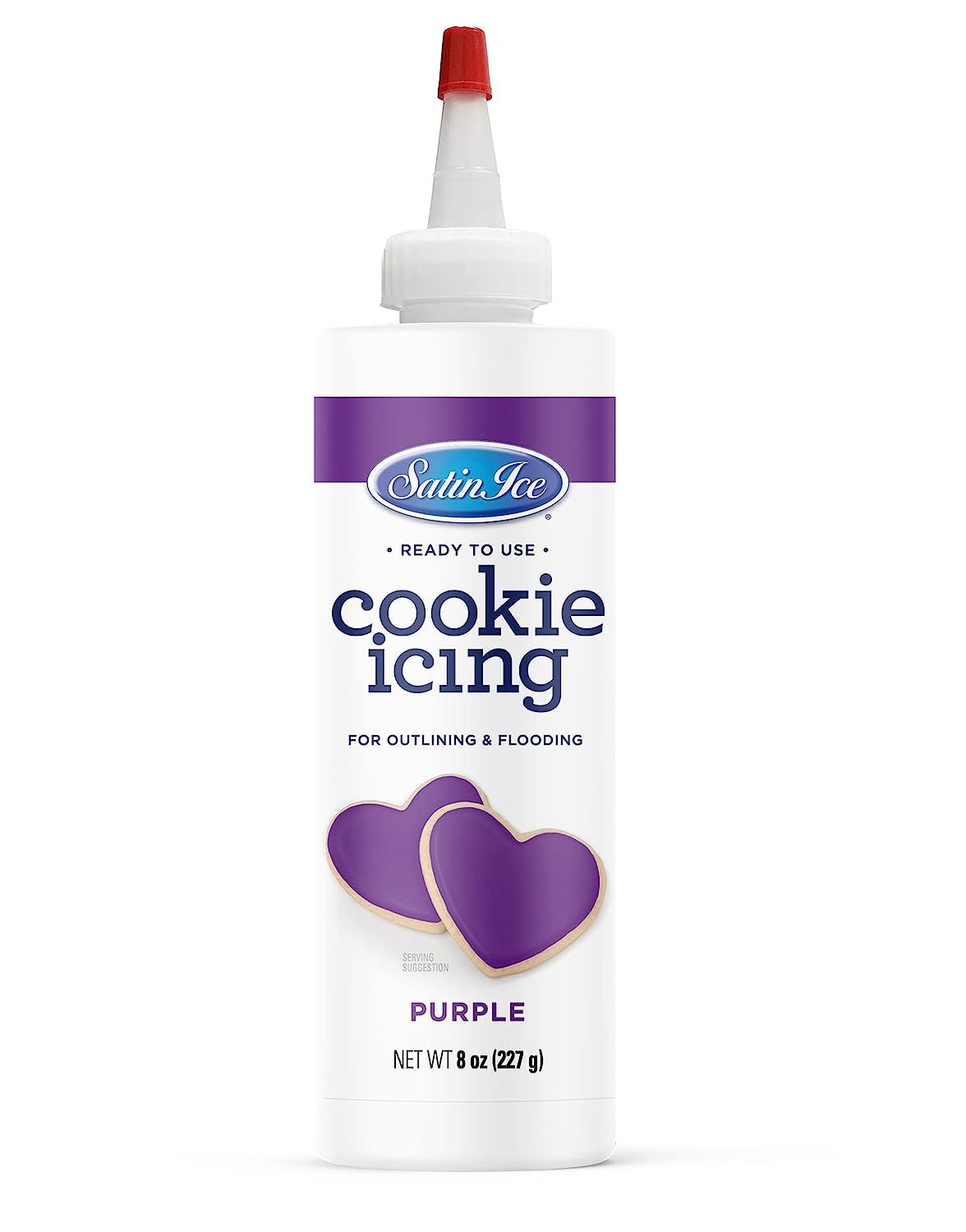 SATIN ICE PURPLE COOKIE ICING 8OZ