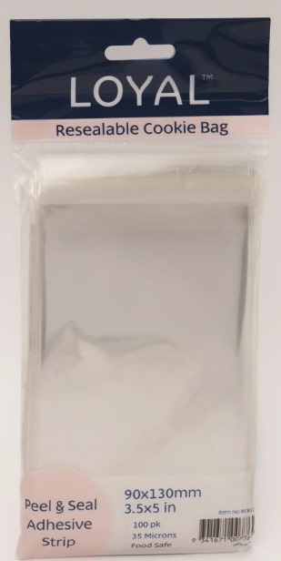 3.5 x 5 CLEAR TREAT BAGS 100CT RCB130 kruger