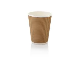 16OZ BROWN RIPPLED HOT CUP 275ML