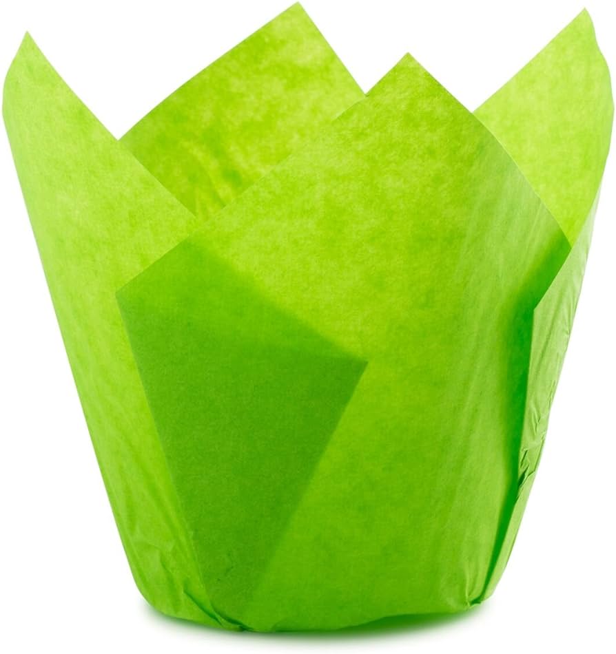 TULIP BAKING CUPS 12CT - GREEN