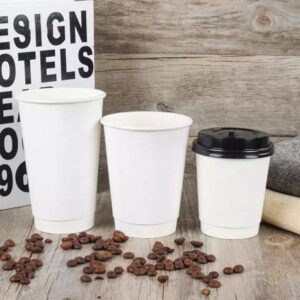 20 OZ PAPER HOT CUP DOUBLE WALL WHITE