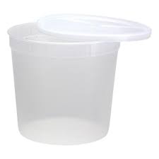 80OZ PREMIUM PLASTIC CLEAR ROUND DELI CONTAINERS