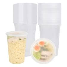 48OZ PREMIUM PLASTIC CLEAR ROUND DELI CONTAINER W/LIDS