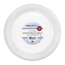 10" PLATE PLASTIC PP (07000)  - WHITE