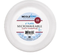 6" PLATE PLASTIC PP (07005)  - WHITE