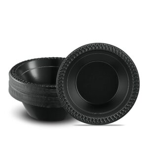 12OZ PLASTIC BOWLS PP (07012)  - BLACK
