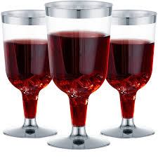6 OZ WINE CUP 2PC (12350) - SILVER RIM