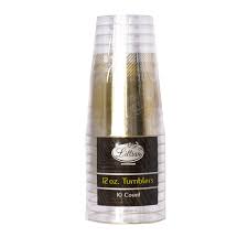 12OZ CLEAR TUMBLER W/GEOPRISM DESIGN