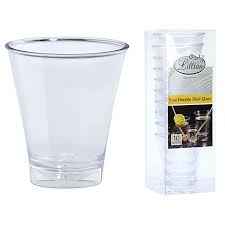 5OZ CLEAR DOUBLE SHOT GLASS