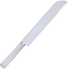 CLEAR SERRATED KNIFE