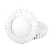 7.5" PEARL SCALLOPED PLATE