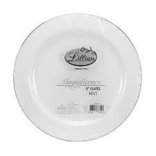 MAGNIFICENCE 9" SILVER EGDE PLATE