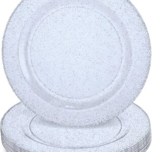 7.5" GLITTER PLATE  (33637) - BLUE
