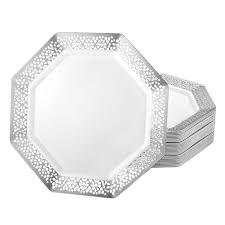 LACETAGON 7.25" POLISHED SILVER PLATE