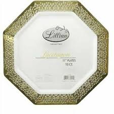 LACETAGON 11" POLISHED GOLD PLATE