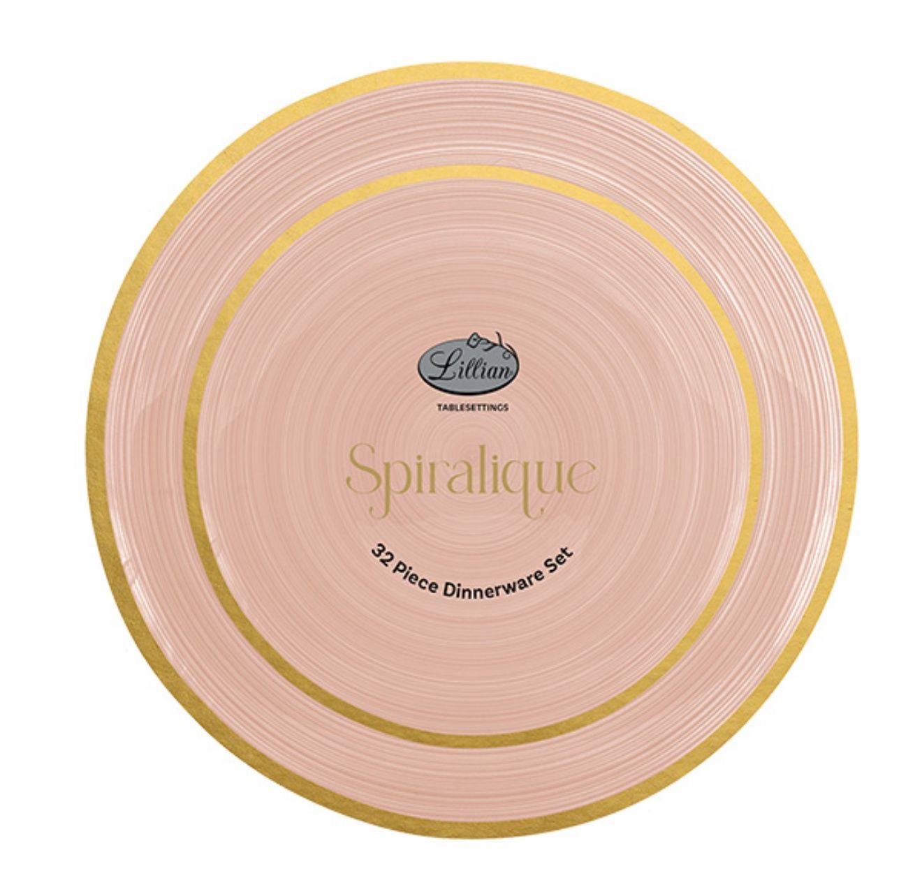 SPIRALIQUE COMBO PLATE (35336) - ROSE