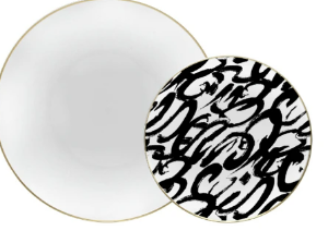 ABSTRAX COMBO PLATE ROUND (35376) - CLEAR
